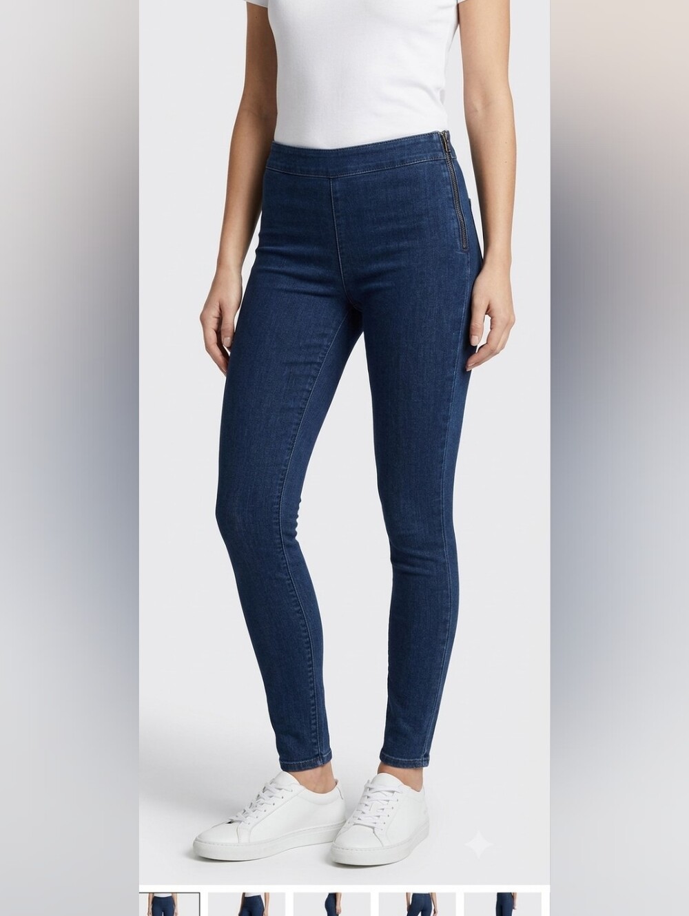 PRADA slim stretchy skinny jeans blue size 26 luxury designer denim